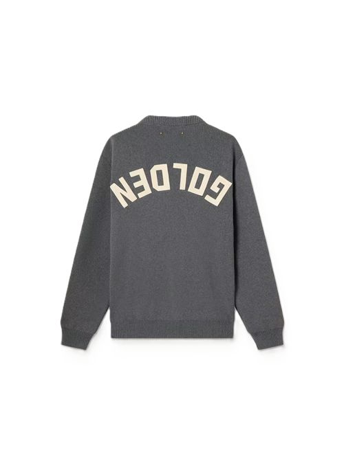 Crewneck cotton with logo Golden Goose | GMP00841.P000662.60304DARK GREY MELANGE